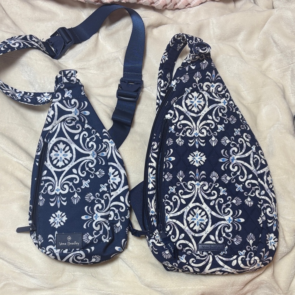 Vera Bradley Slings Steel Blue Medallion